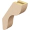 Ekena Millwork 3-inch W x 10-inch D x 14-inch H Carmel Rough Cedar Woodgrain TimberThane Knee Brace, Primed BRCUR03X10X14CARRCPR - alternate 2